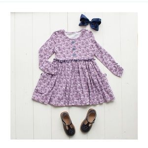 Shrimp and Grits Purple Twirl Dress